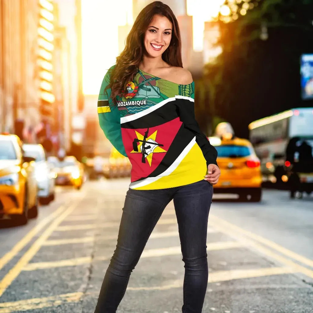 Mozambique Off Shoulder Sweater Road to Hometown RLT7