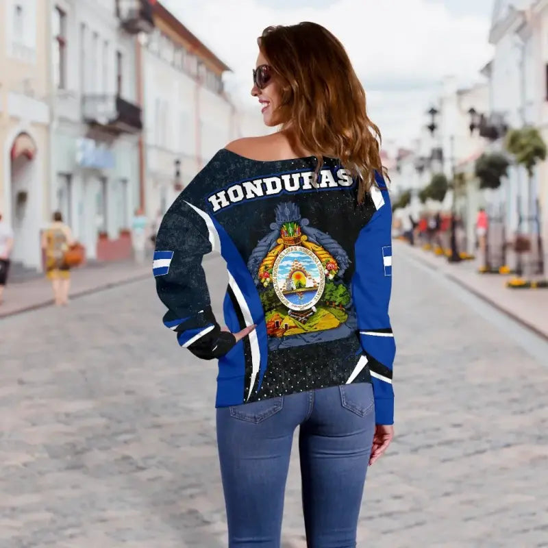 Honduras Off Shoulder Sweater, Honduras Spirit RLT8