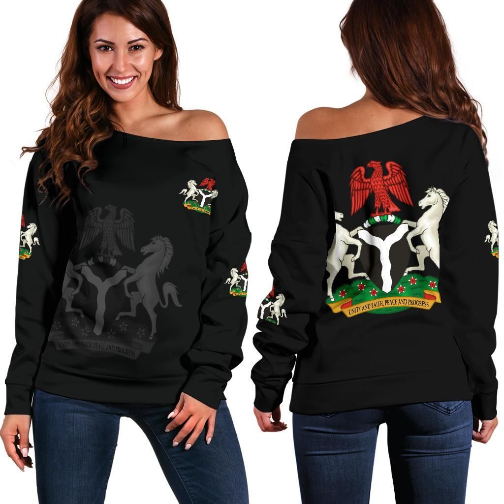 Nigeria Womens Off Shoulder Sweater RLT8