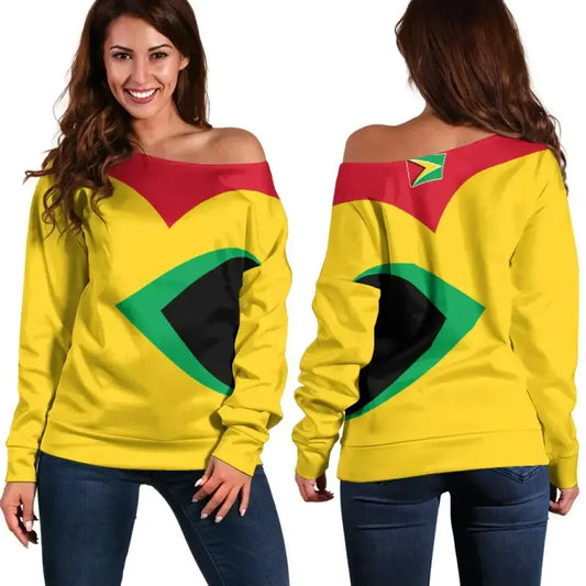 Guyana Off Shoulder Sweater Babarian (Yellow) RLT8