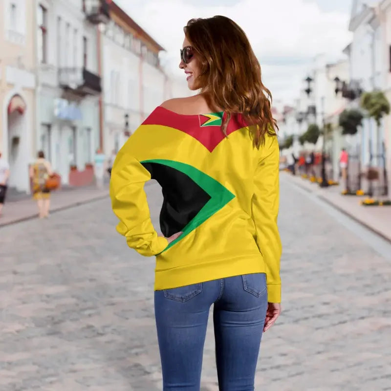 Guyana Off Shoulder Sweater Babarian (Yellow) RLT8