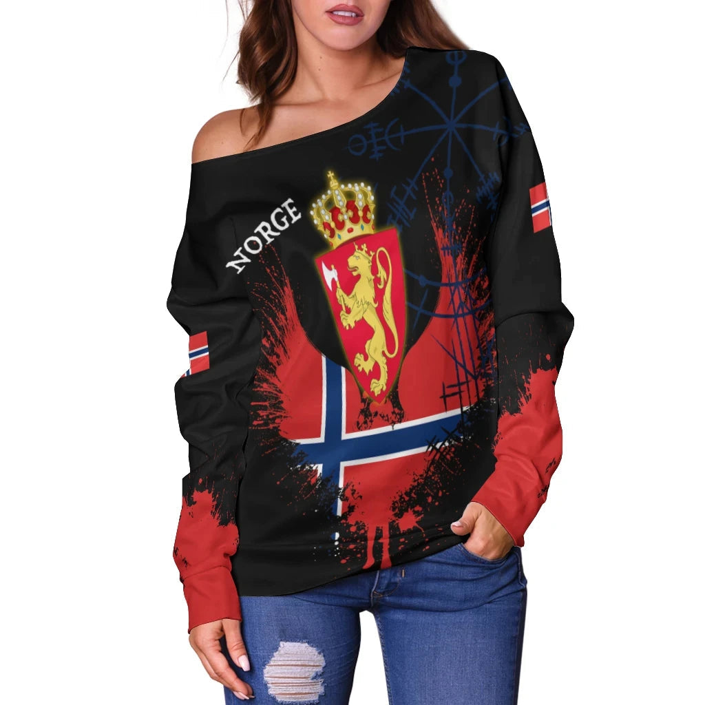 Norway Women's Off Shoulder Sweater Wings Of Norway RLT7