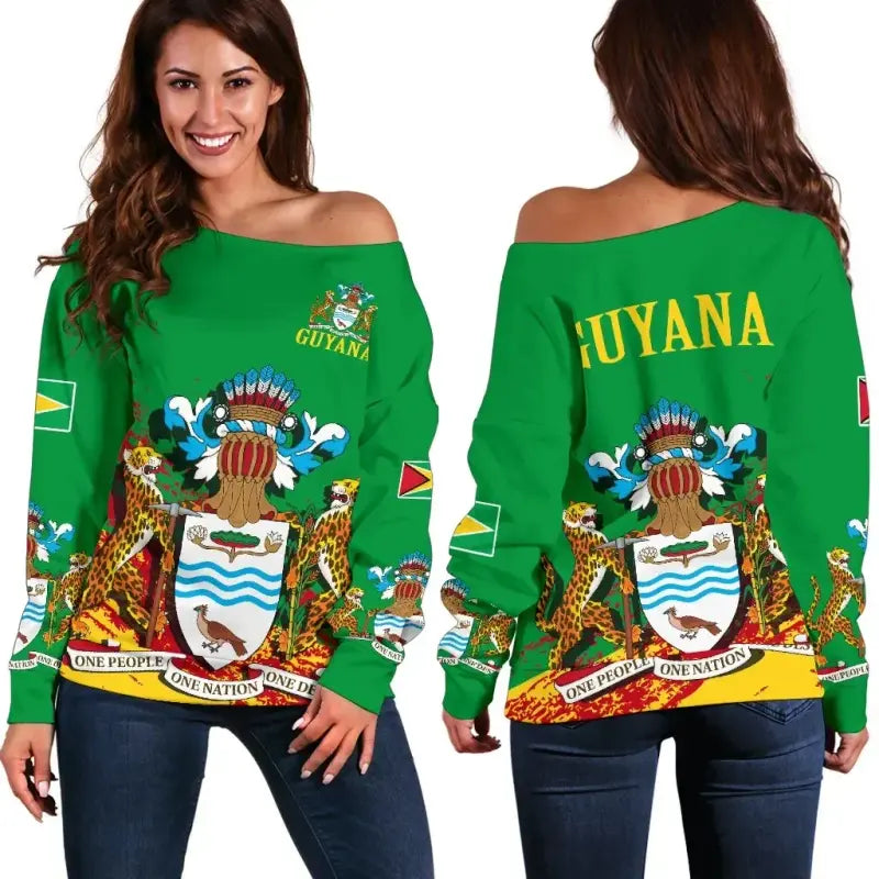 Guyana Special Off Shoulder Sweater RLT8