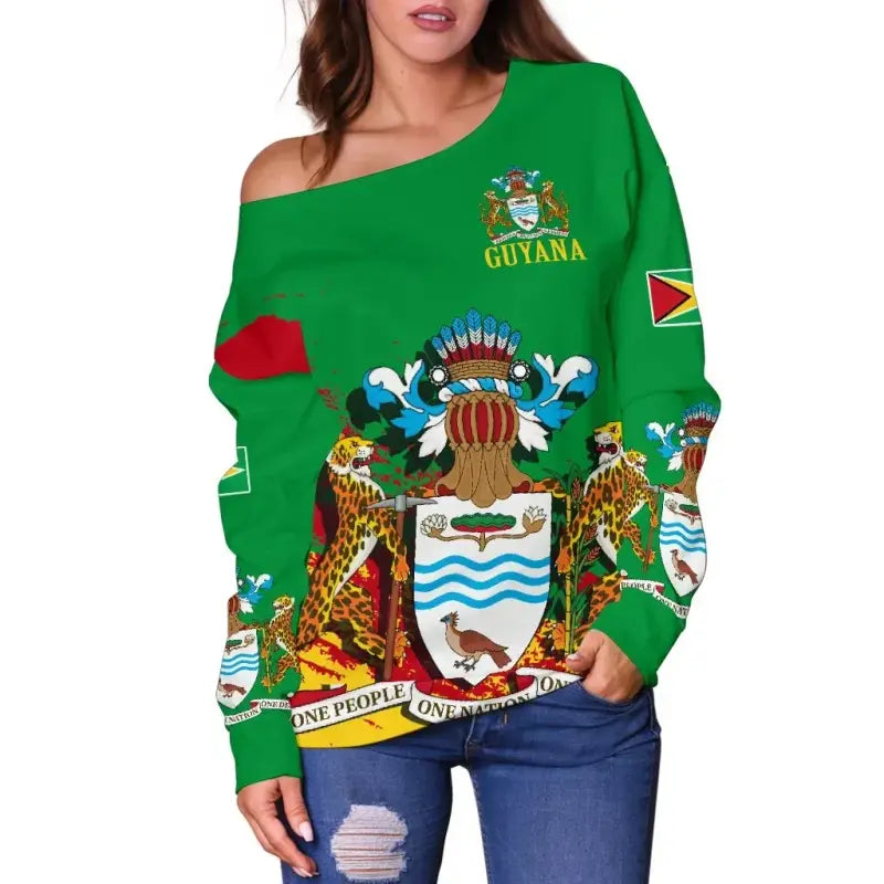 Guyana Special Off Shoulder Sweater RLT8