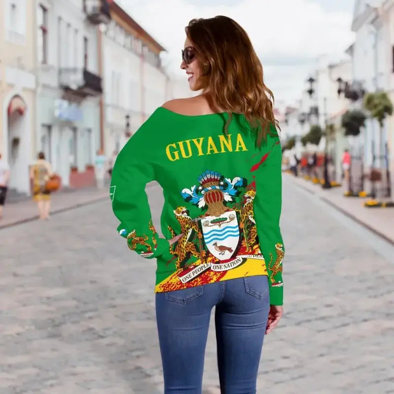 Guyana Special Off Shoulder Sweater RLT8