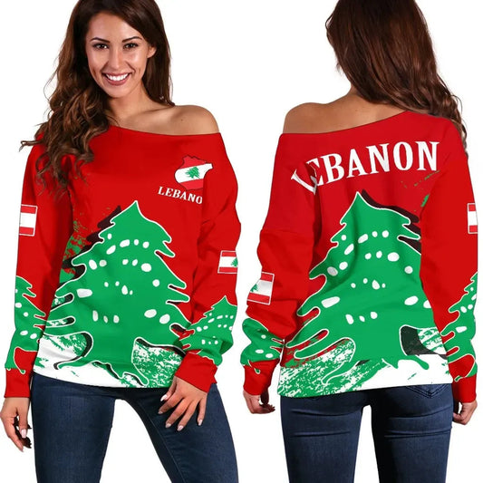 Lebanon Special Off Shoulder Sweater RLT6