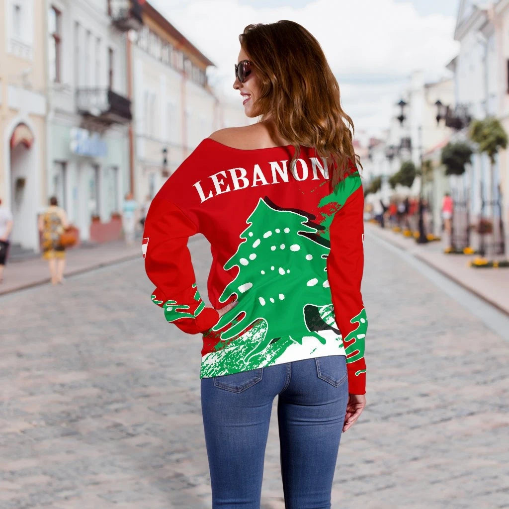 Lebanon Special Off Shoulder Sweater RLT6