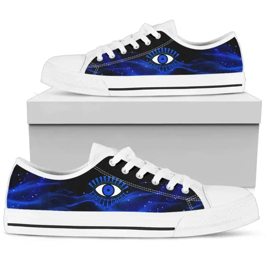 Footwear - Evil Eye Low Top Shoe Original Style - Blue LT8