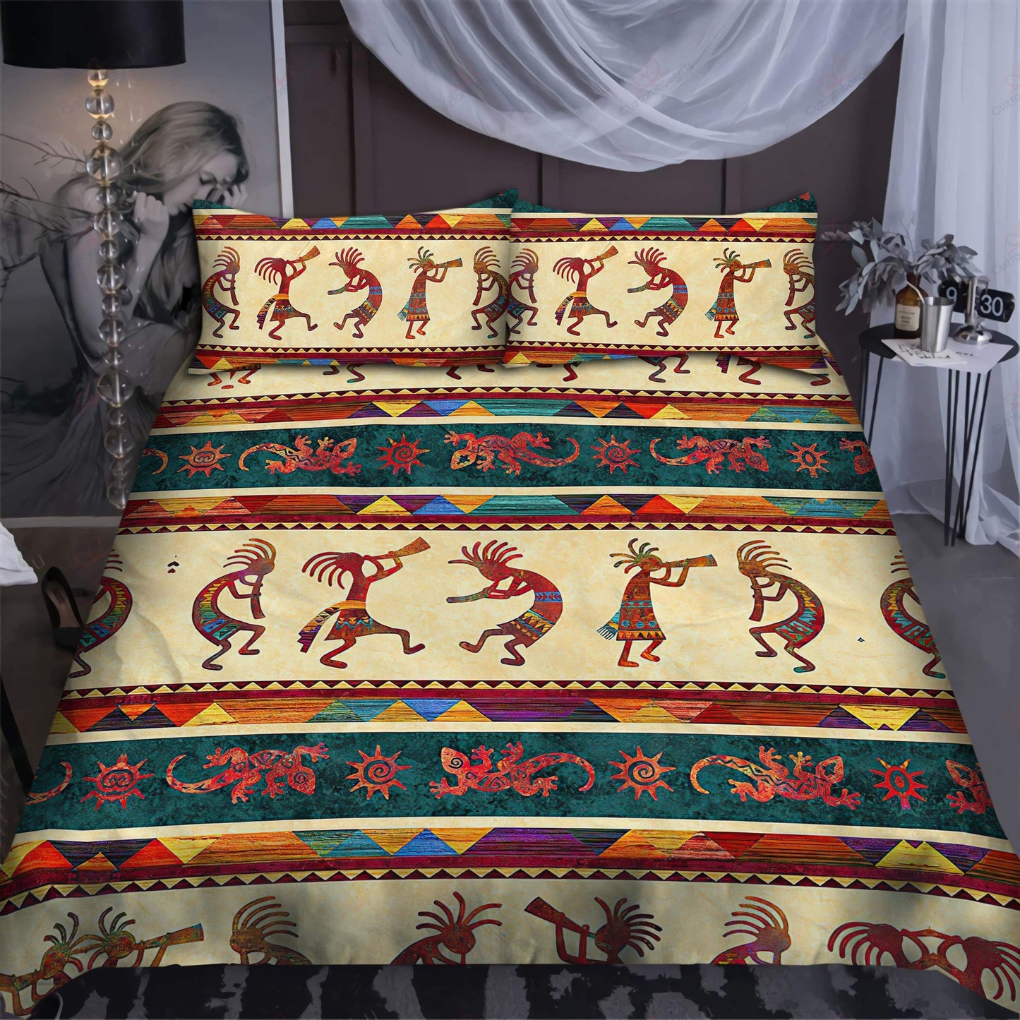 Native American Kokopelli Native America All Over Printed Bedding Set