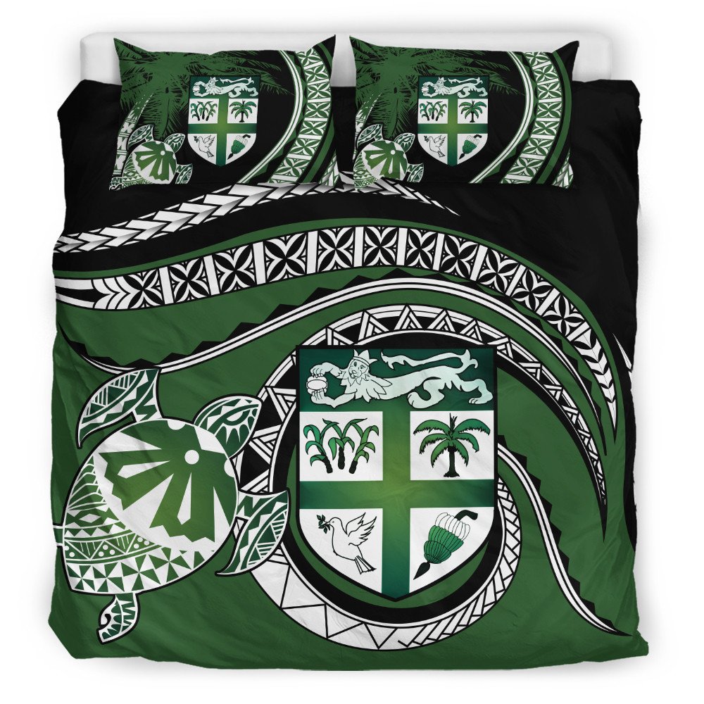 Polynesian Home Set Fiji Masi Turtle Bedding Set Duvet Cover and Pillow Cases LT10