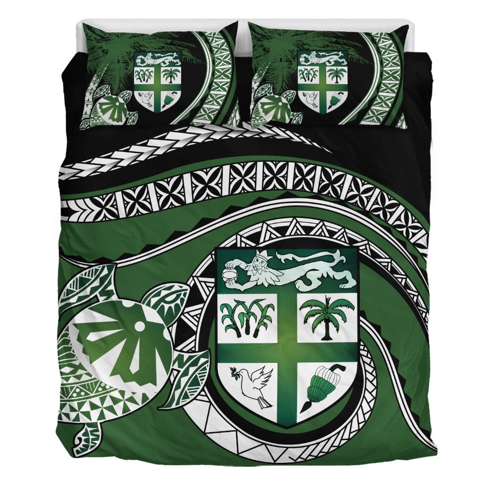 Polynesian Home Set Fiji Masi Turtle Bedding Set Duvet Cover and Pillow Cases LT10