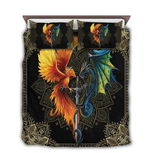Dragon And Phoenix Sword Bedding Set