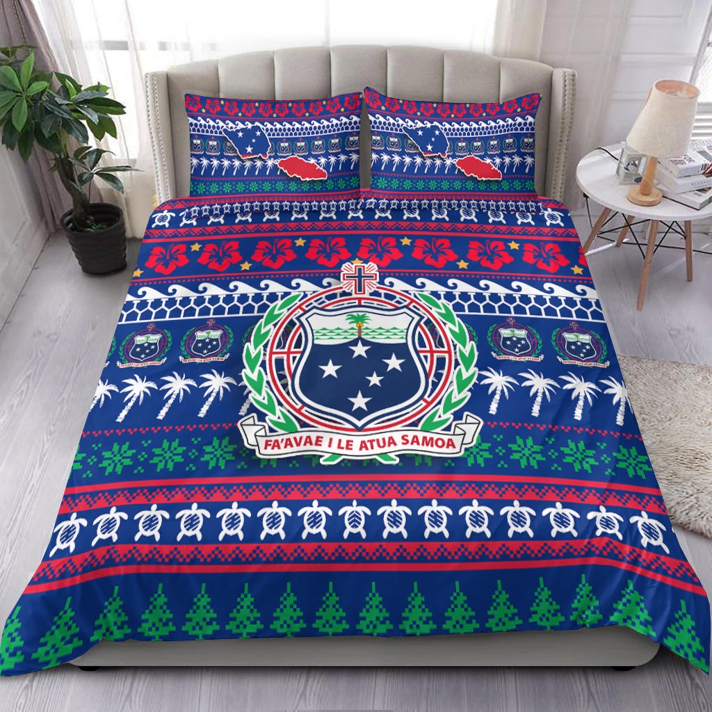 Samoa Christmas Bedding Set Ugly Christmas LT12