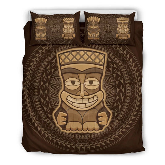 Hawaiian TiKi Funny Polynesian Bedding Set