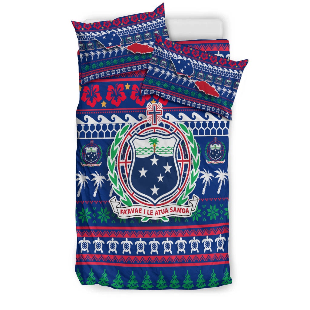 Samoa Christmas Bedding Set Ugly Christmas LT12