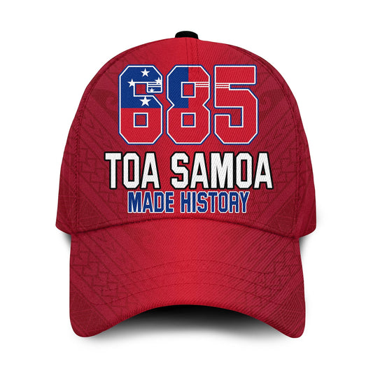 Toa Samoa Rugby Classic Cap Proud 685 Made History Red Ver.01 LT13