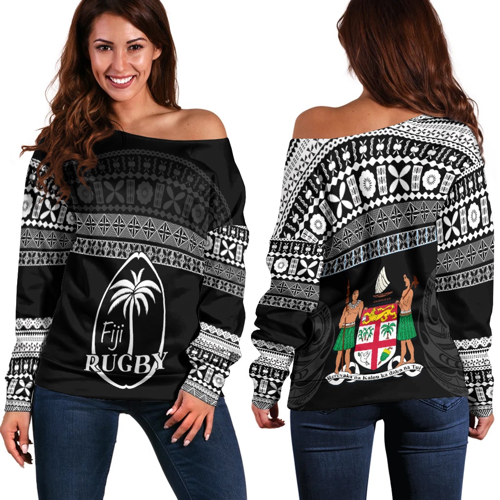 Fiji Rugby Off Shoulder Sweater Lifestyle 2022 Flying Fijians LT13