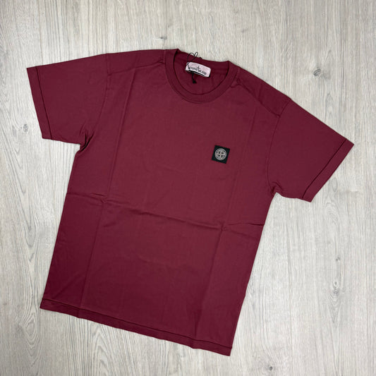 Stone Island Patch T-Shirt - Burgundy
