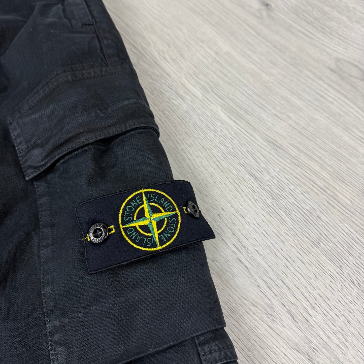 Stone Island Cargo Trousers - Black