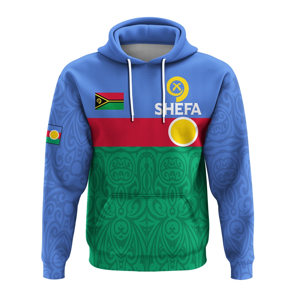Custom Vanuatu Shefa Province Hoodie Flag Style LT12