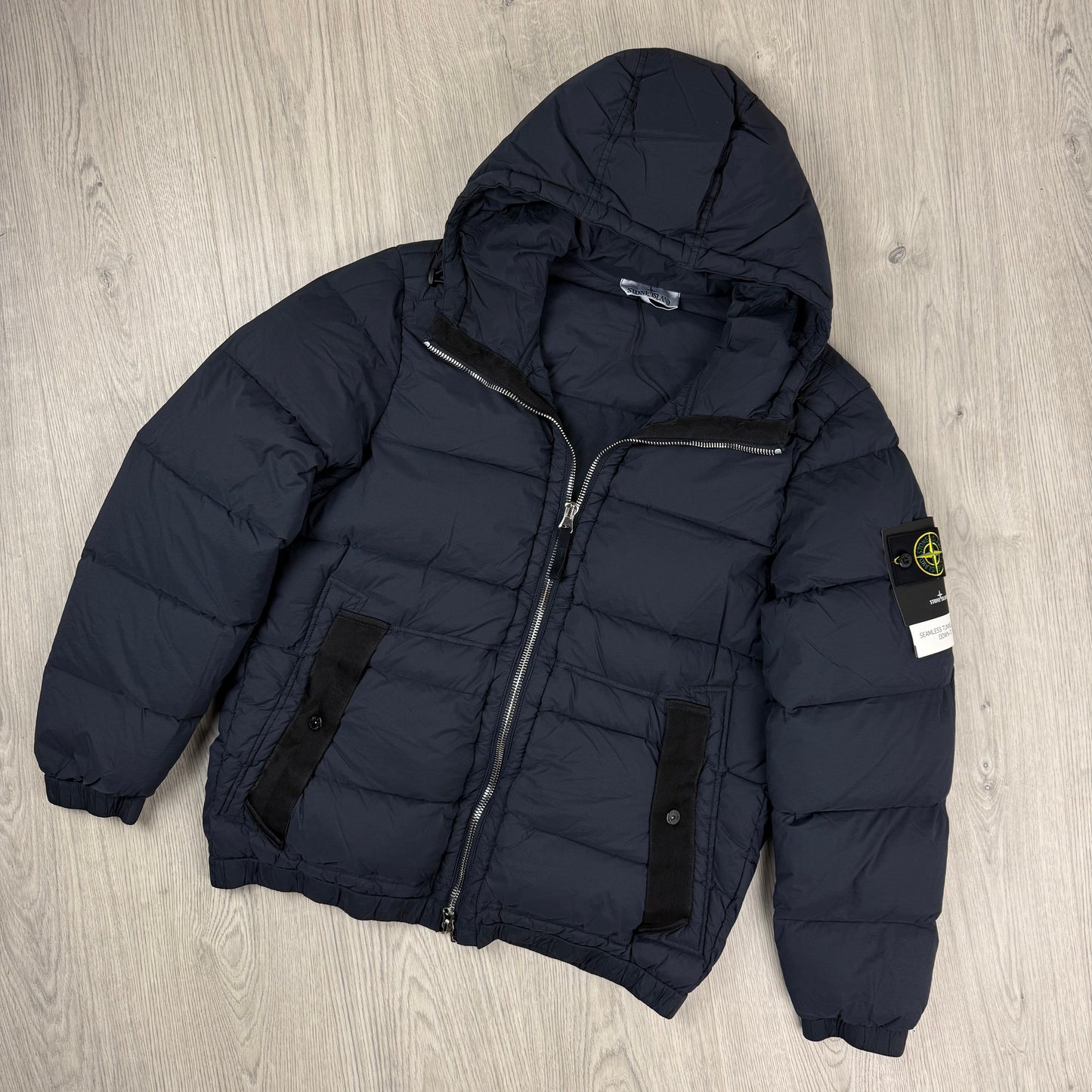 Stone Island Nylon Down Jacket - Navy