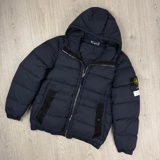 Stone Island Nylon Down Jacket - Navy