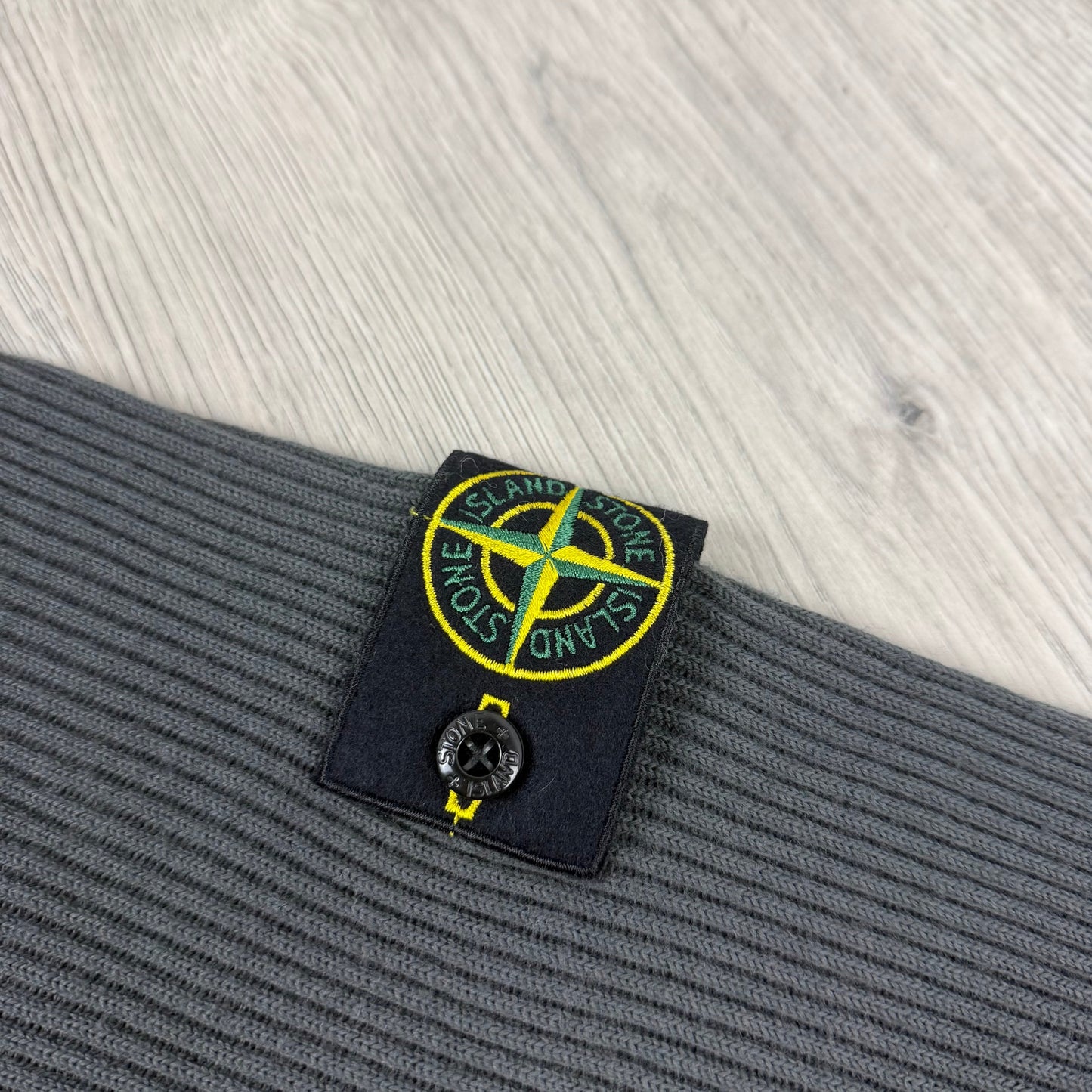 Stone Island Knit Rib Fleece - Lead Grey