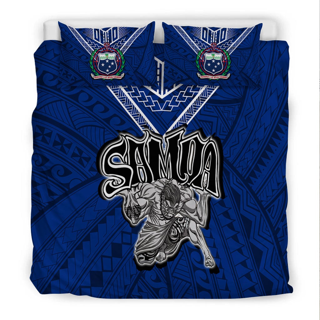 Samoa Bedding Set Samoan Warrior Pride LT12