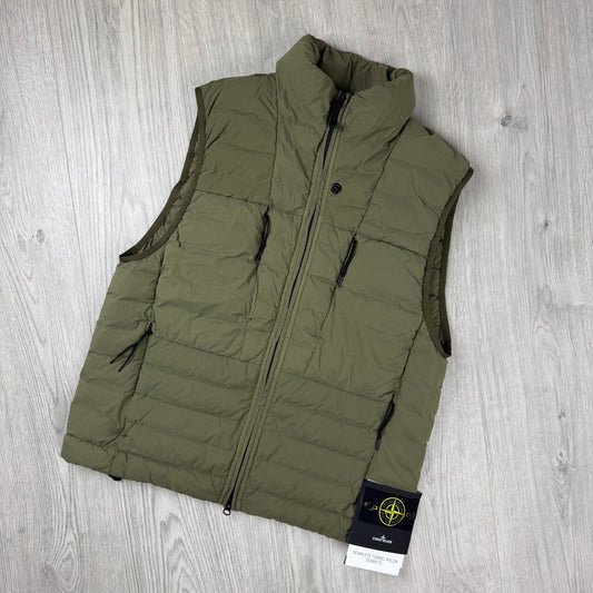 Stone Island Seamless Down Gilet - Military