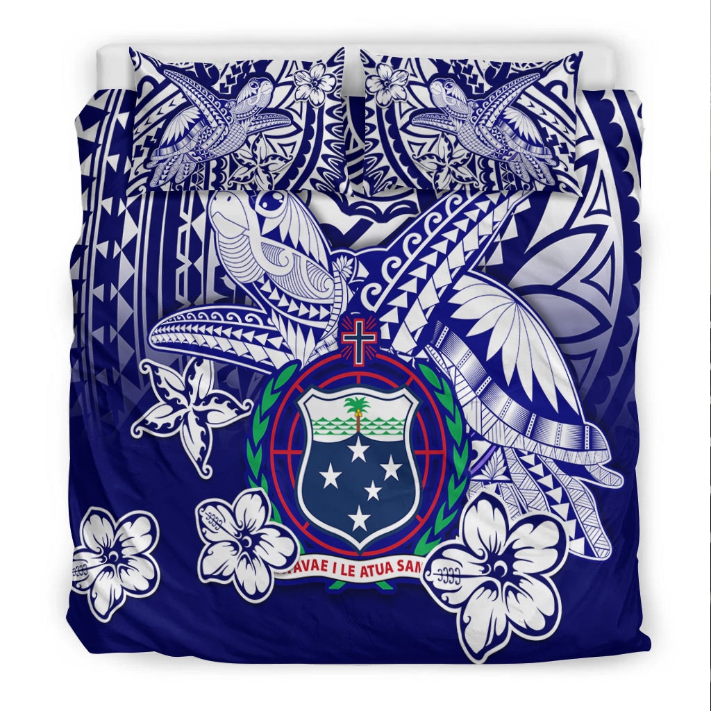 Samoa Polynesian Bedding Set Samoan Loved Turtles LT13