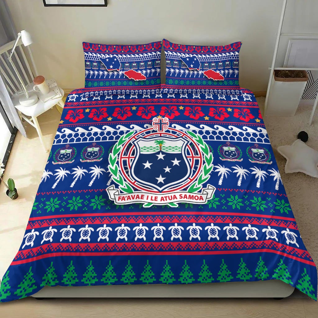 Samoa Christmas Bedding Set Ugly Christmas LT12