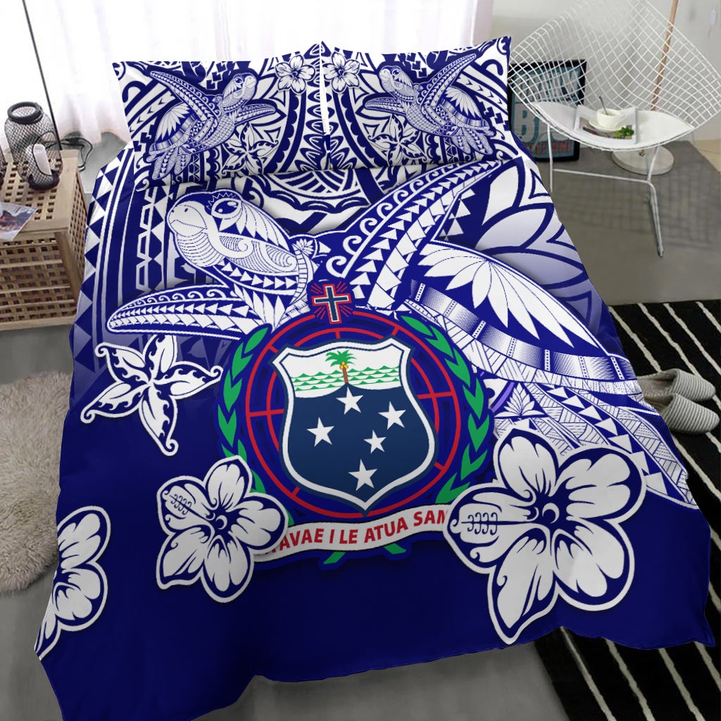 Samoa Polynesian Bedding Set Samoan Loved Turtles LT13