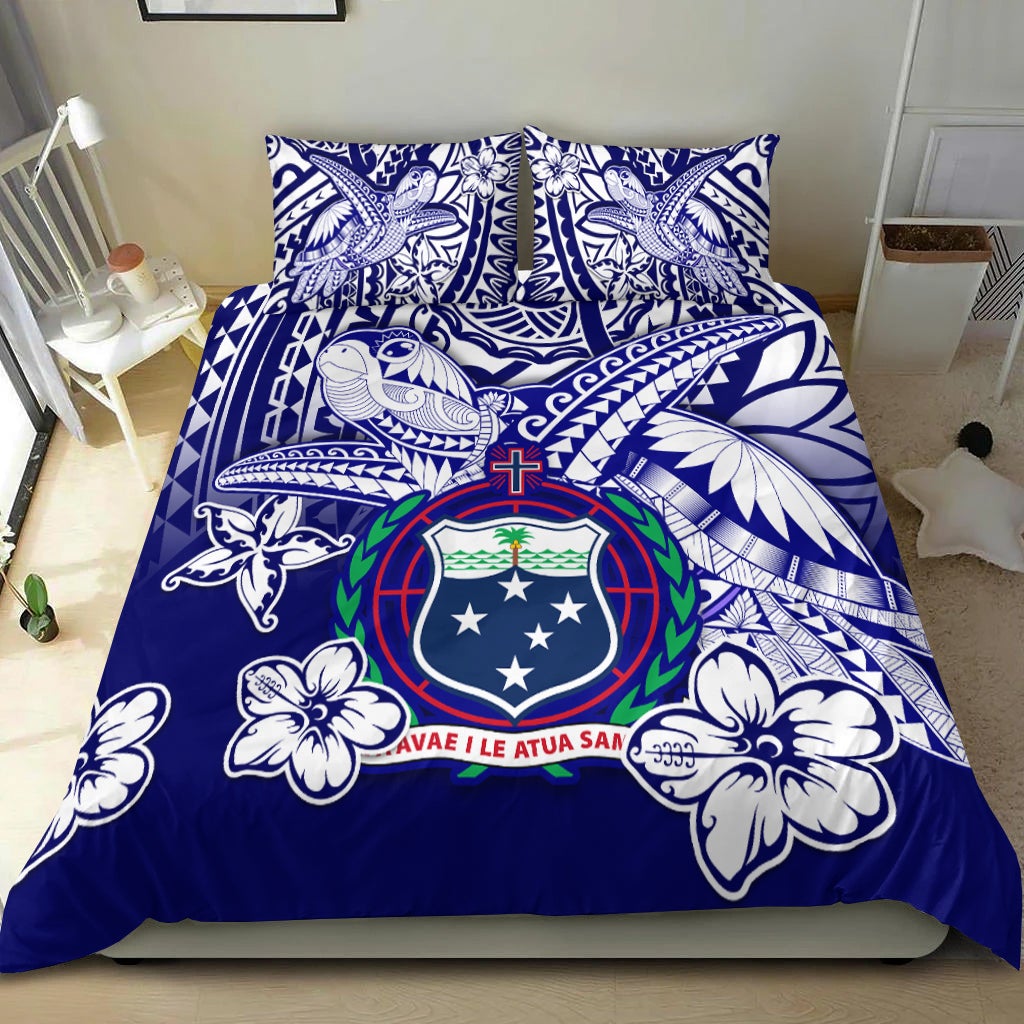 Samoa Polynesian Bedding Set Samoan Loved Turtles LT13