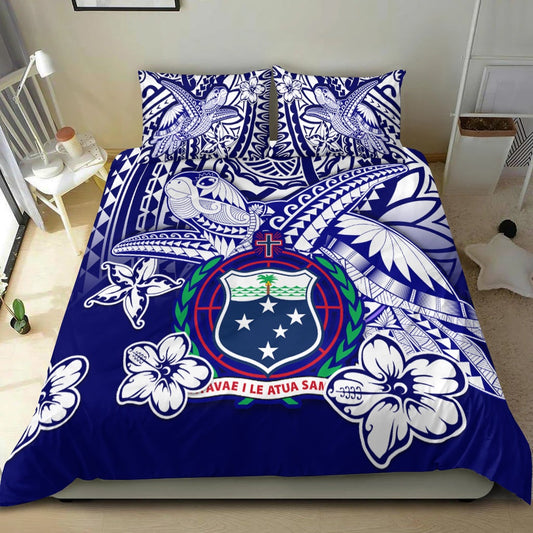 Samoa Polynesian Bedding Set Samoan Loved Turtles LT13