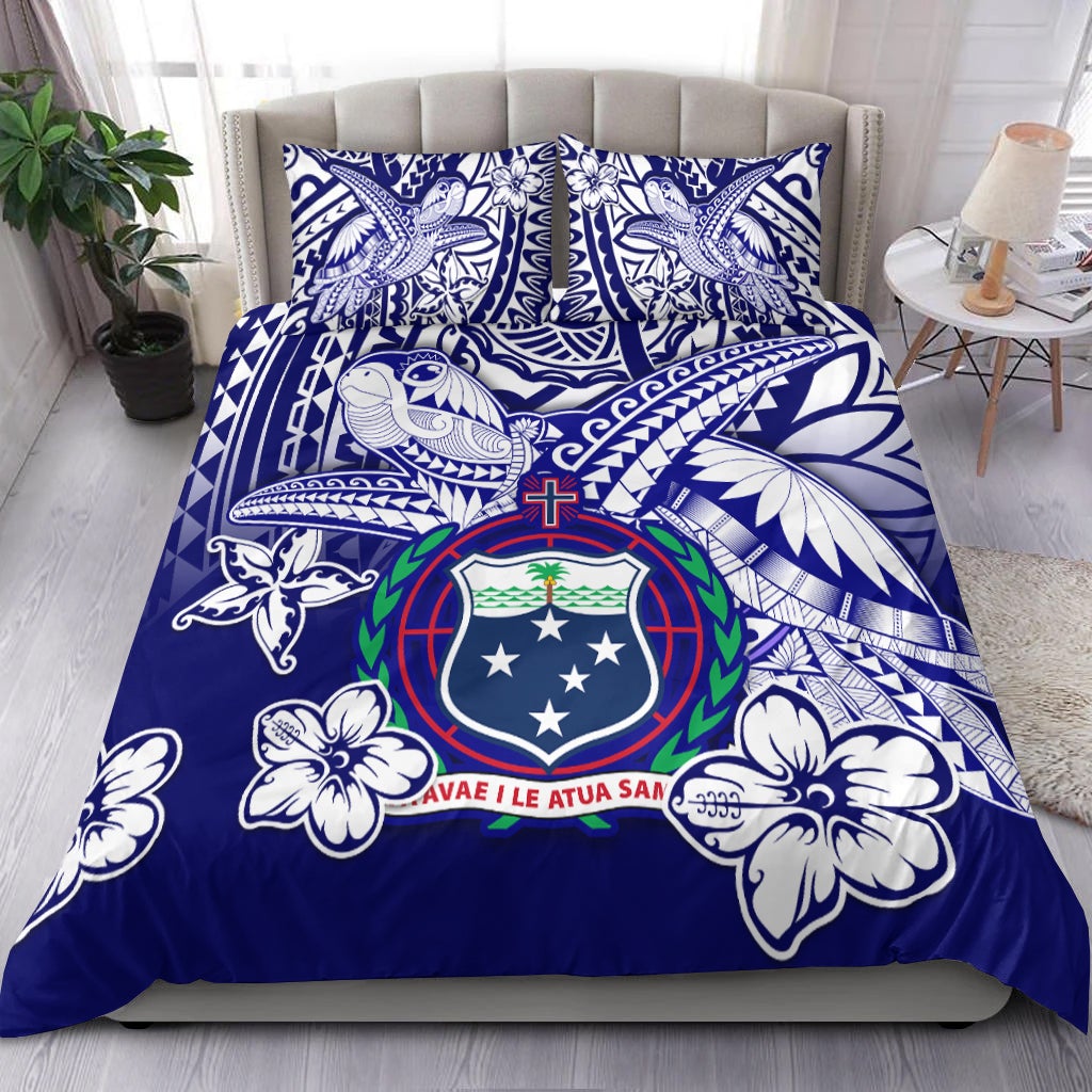 Samoa Polynesian Bedding Set Samoan Loved Turtles LT13