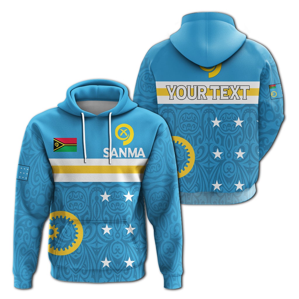 Custom Vanuatu Sanma Province Hoodie Flag Style LT12