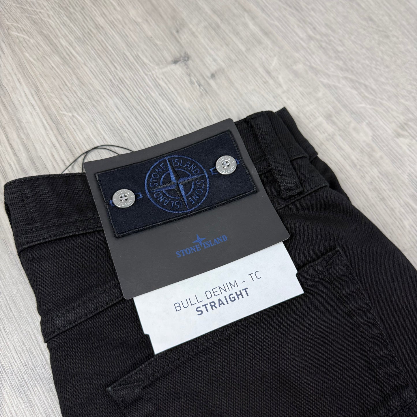 Stone Island Straight Denim Jeans - Black