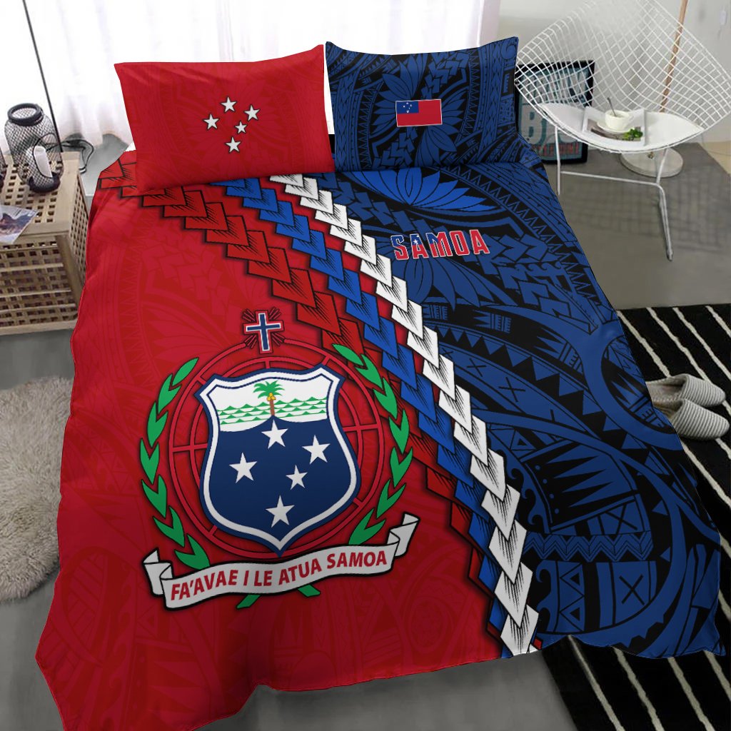 Samoa Polynesian Bedding Set Quotes LT13