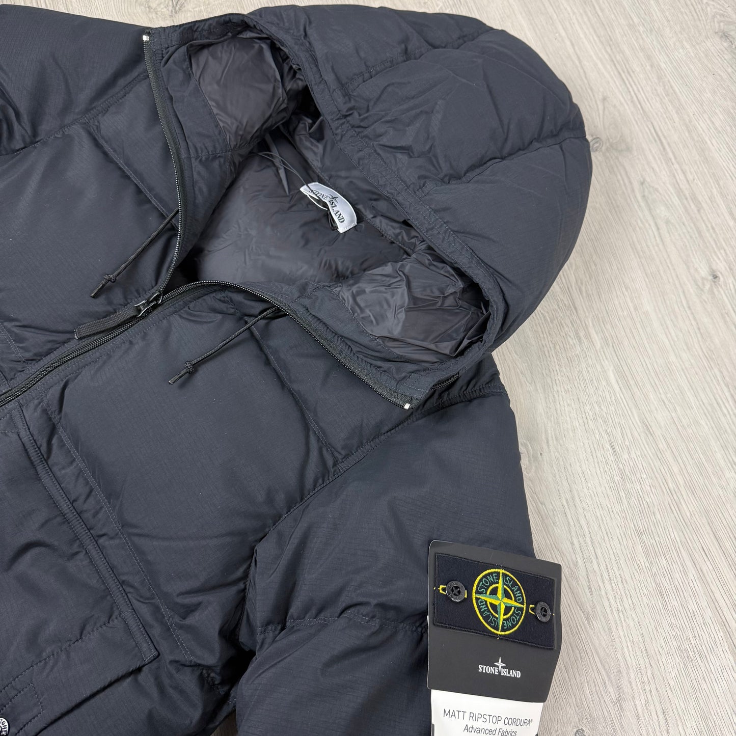 Stone Island Ripstop Down Jacket - Black