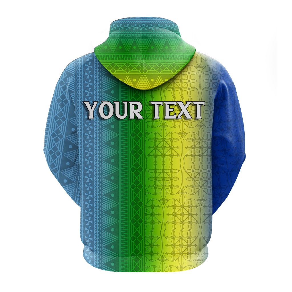 Custom Vanuatu Malampa Fiji Day Hoodie Flag Version LT12