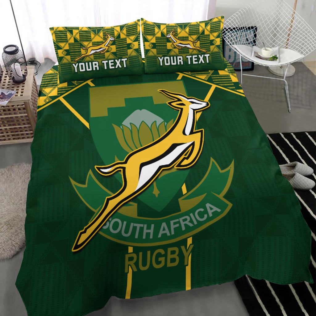 Personalised South Africa Rugby Bedding Set 2023 Go Springboks World Cup LT14