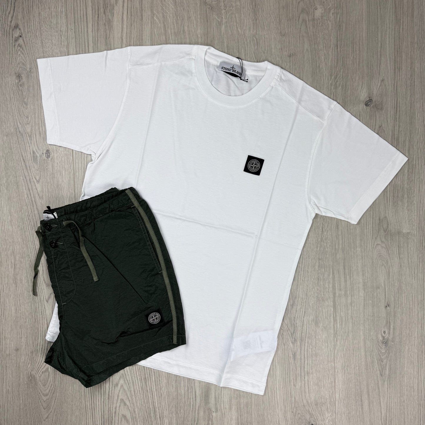 Stone Island Holiday Set - White/Juniper