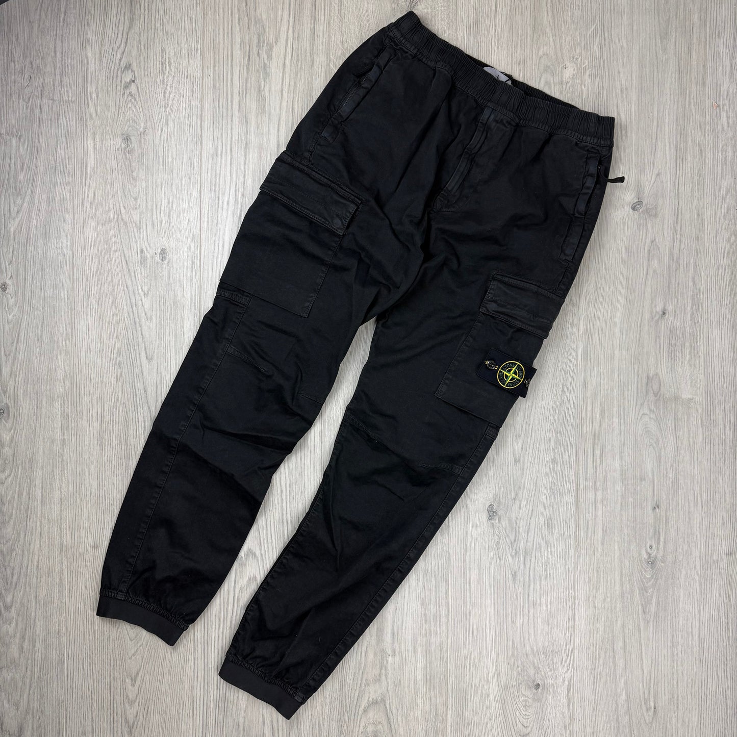 Stone Island Cargo Trousers - Black