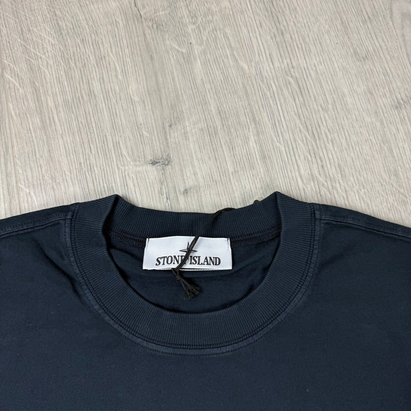 Stone Island Combed Organic Patch T-Shirt - Navy