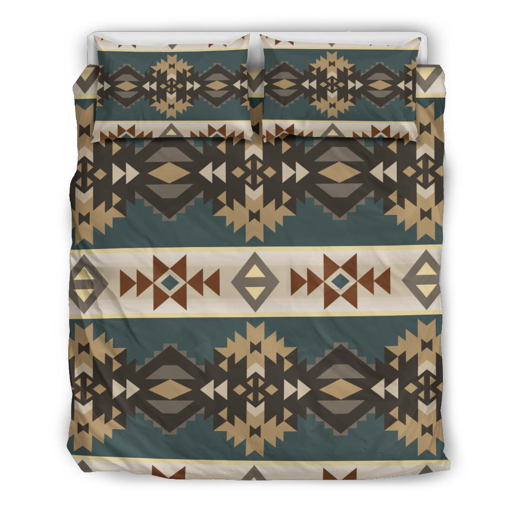 Native American Navajo Geometric Seamless Pattern Bedding Set LT10