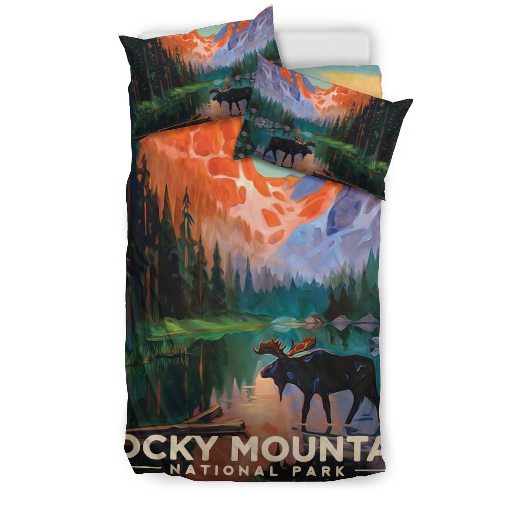 Canada Rocky Mountain Duvet Cover