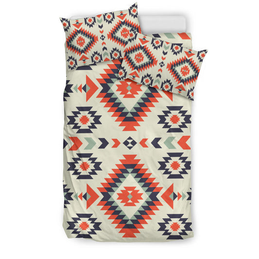 Native American Pink Geometric Pattern Bedding Set LT10
