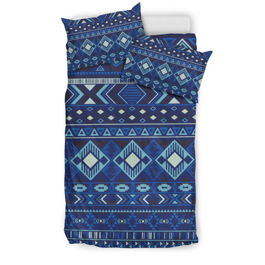 Navy Pattern Native American Bedding Set LT10