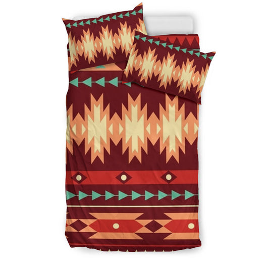 Native American Red Ethnic Pattern Bedding Set LT10