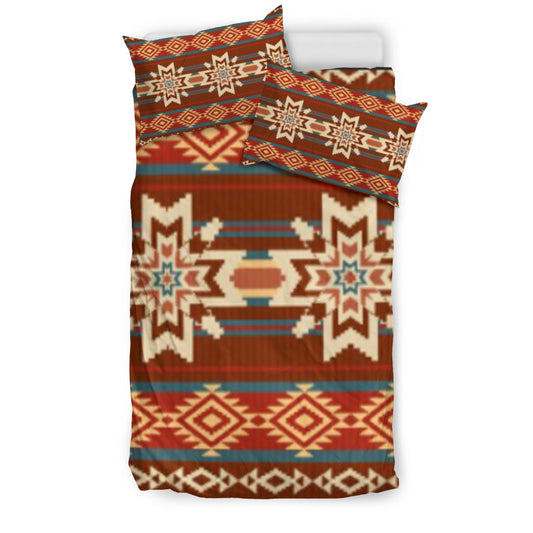 Native American Red Pattern Bedding Set LT10